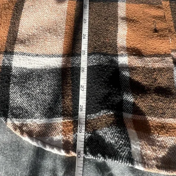 Plaid Sleeveless Shirt / vest. Brown and Black - Picture 4 of 5